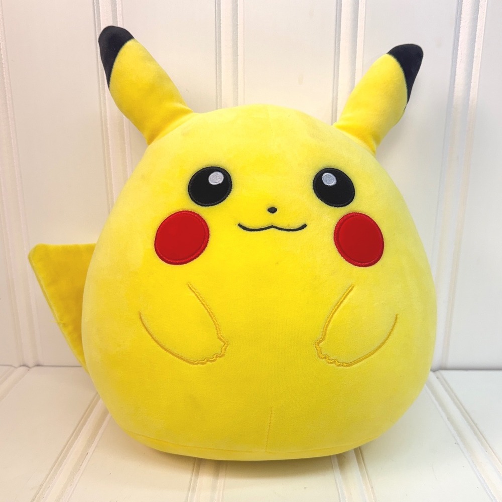 Squishmallows‎ Pikachu Plush Toy 12 Inch Yellow Pokemon Soft Stuffed Animal